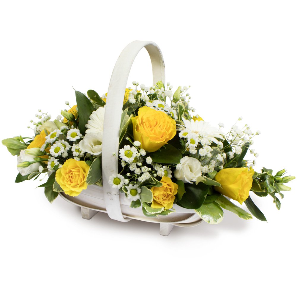 Funeral Flowers Basket SYM-347