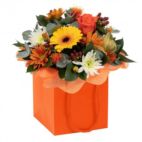 Wild Autumn Flower Bag Arrangement